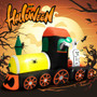 8 Feet Halloween Inflatable Skeleton Ride On Train With Led Lights (TX10014US)