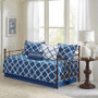 100% Polyester Printed 6Pcs Daybed Set - Navy MPE13-627
