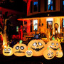 8 Feet Long Halloween Inflatable Pumpkins With Witch'S Cat (CM24078US)