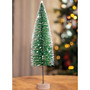 Snowy Bottle Brush Tree 12" F18166