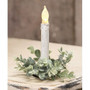 Frosted Boxwood Candle Ring F18276 By CWI Gifts