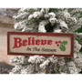Believe in the Season Distressed Wooden Layered Sign G12863