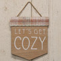 Get Cozy Plaid Wood Sign GHY04039