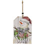 Christmas Snowman Beaded Wood Tag 3 Assorted (Pack Of 3) GHY04210