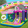 6-In-1 Kids Inflatable Unicorn-Themed Bounce House With 735W Blower (NP10674US)