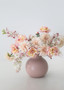 Afloral Dusty Pink Round Ceramic Vase - 8" ALI-HP501-MC