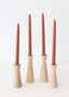 Pack Of 4 Hand-Dipped Terracotta Candles - 12" MOL-TAPER-TC
