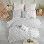 100% Cotton Jaquard 7Pcs Comforter Set W/ All Over Woven Cotton Dots - Full/Queen UH10-2160