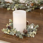 Holiday Ombre Boxwood Candle Ring 3.5" F18187