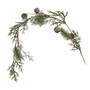 *Flocked Berry Pine Garland FXD26326G By CWI Gifts