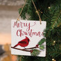 Merry Christmas Cardinal Square Hanger G25060124