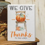 *We Give Thanks Pumpkins & Chair Box Sign G36168 By CWI Gifts
