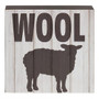 *Farm Animal Silhouette Slat Look Box Sign 4 Asstd. (Pack Of 4) G36189 By CWI Gifts