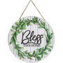 *Bless This Home Slat Look Floral Sign G36225 By CWI Gifts