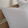 100% Cotton Jacquard 7Pcs Comforter Set W/ Woven Cotton Dots - King/Cal King UH10-2150