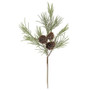 Small Glittered Woodland Pine Pick 12" GRJA4242 By CWI Gifts