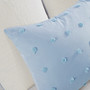 100% Cotton Jaquard 7Pcs Duvet Cover Set W/ All Over Woven Cotton Dots - Full/Queen UH12-2157