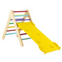 3-In-1 Wooden Climbing Triangle Set Triangle Climber With Ramp-Multicolor (TS10053CL)