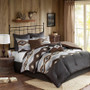 100% Polyester Printed 8 Piece Oversized Comforter Set - Full WR10-2178
