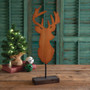 Wood Reindeer on Stand 530585