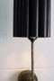 Antique Gold Wall Lamp With Fluted Black Metal Shade (CLL2806)