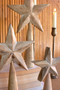 Set Of Three Wooden Table Top Stars - Whitewash (NNV1181)