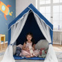 Large Kids Play Tent With Removable Cotton Mat-Blue (TP10028BL)