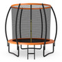 10 Feet Astm Approved Recreational Trampoline With Ladder-Orange (TW10071OR+)