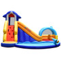 Inflatable Bouncy House With Slide And Splash Pool Without Blower (NP10544)