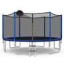 15/16 Feet Outdoor Recreational Trampoline With Enclosure Net-16 Ft (TW10065+)
