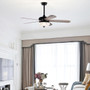 52 Inches Ceiling Fan With Remote Control-Oak (ES10100US-GR)