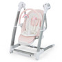 Baby Folding High Chair With 8 Adjustable Heights And 5 Recline Backrest-Pink (BE10019US-PI)