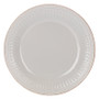 French Perle Groove Dove Grey Dinnerware Dinner Plate (858823)