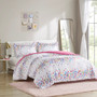 Janie Rainbow Iridescent Metallic Dot Comforter Set - Full/Queen ID10-2181
