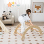 2-In-1 Arch Rocker With Soft Cushion For Toddlers-Natural (TS10068NA)