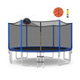 12/14/15/16 Feet Outdoor Recreational Trampoline With Enclosure Net-14 Ft (TW10063+)