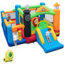 Train Themed Kids Bouncer With Slide And Basketball Hoop With 950W Air Blower (NP10816US)