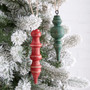 Set of Two Christmas Finial Ornaments 370944