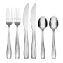 Waylen Mirror 18/0 6-Piece Little Table Spoon, Dinner Fork, Dinner Knife (4265V2HCCB89)