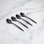 Gaze Pvd Black Satin 18/0 4-Piece Demitasse Spoons (5051Q9CKW45R)