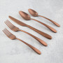 Poet Pvd-Copper Satin 18/0 20-Piece Flatware Set (507520CKW12R)