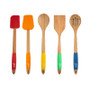 Fiesta 5-Piece Bamboo Silicone Utensils Set (6384X9FSTAN94)