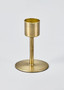Antique Brass Metal Candlestick Holder - 2.75" LIF-205340851