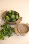 Set Of Two Mango Wood Salad Bowls With Handles (NAS1009)