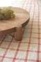 Acacia Wood Round Footed Serving Board (NAS1012)