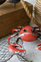 Set Of Two Recycled Iron Crabs - One Each Color (NBR1163)