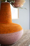 Seagrass Bulb Vessel - Orange And Pink (NDEC1002)