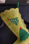 Felt Christmas Stocking - Green With Tree (NKF1091)