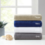 100% Cotton 12Pcs Bath Towel Set - Grey 5DS73-0201