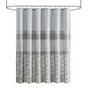 100% Polyester Printed And Embroidered Shower Curtain - Grey 5DS70-0217